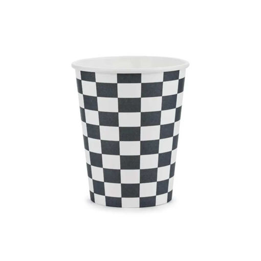 Picture of PAPER CUPS CARS CHECKERED FLAG 220ML - 6 PACK